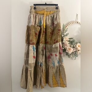 Kantha Bae Lotus Wide-Leg Pants